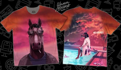 Футболки с полной запечаткой: bojack боджек (2)